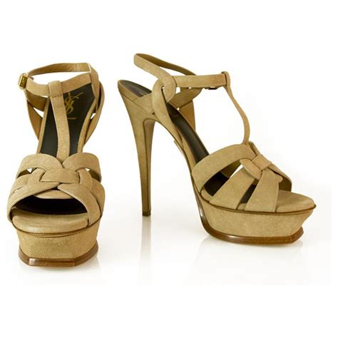 ysl beige heels|ysl tribute heels.